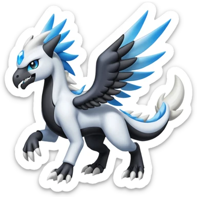 Meloetta-Reshiram-Zekrom-Pokémon-Fakémon-fusion-hybrid-creature sticker