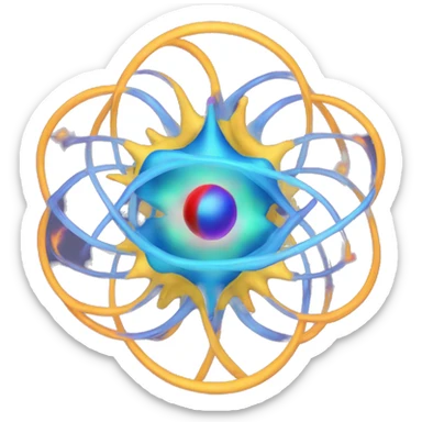 Hyperbolic Magnetic field  sticker