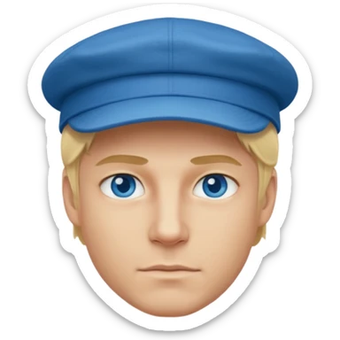 Homme fort blond casquette* sticker