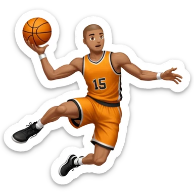 Basketball dunk  sticker
