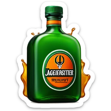 Jagermeister shot sticker