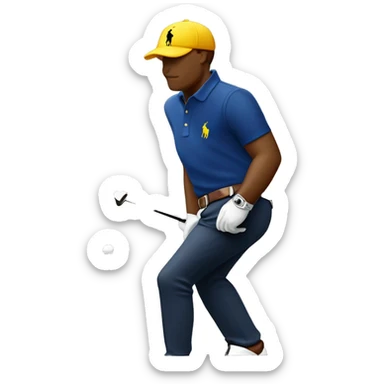 Polo Ralph lauren logo caught golf roket  ride  sticker