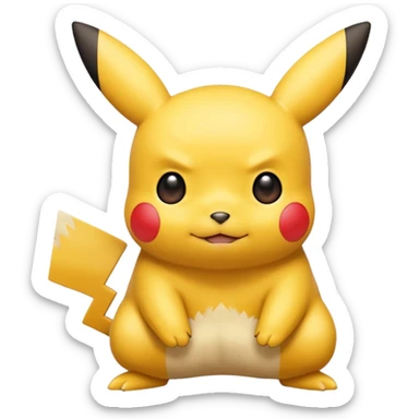Ash’s Pikachu (hairless) sticker