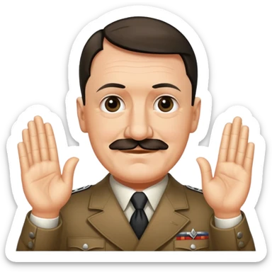 Hitler saying namaste sticker