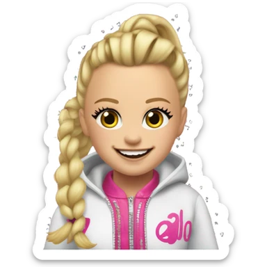 Jojo siwa in her latest album “karma” sticker