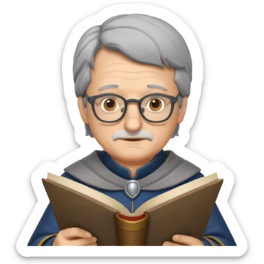 Knights with Glasses: Old knight reading scrolls with spectacles



















 sticker