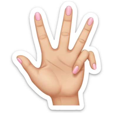 Like the middle finger flipping off emoji but with the pinky finger only (pinky finger flipping off) sticker