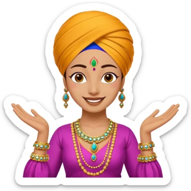 Punjabi dance emoji sticker