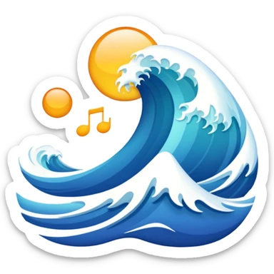 a gentle cadence/wave that suggests repetition sticker