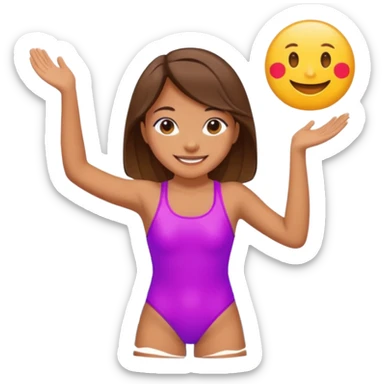 A girl in swimsuit sticker