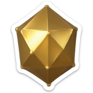 Golden Icosahedron 20 sticker