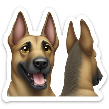 a malinois alligator sticker