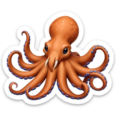 In Aardvark with Octopus arms sticker