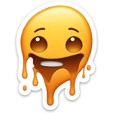 melty face hugging another melt sticker