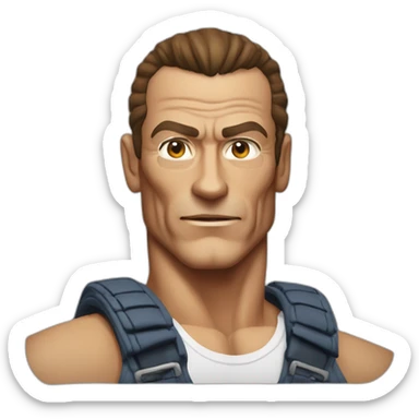 jean claude van damme epic split sticker