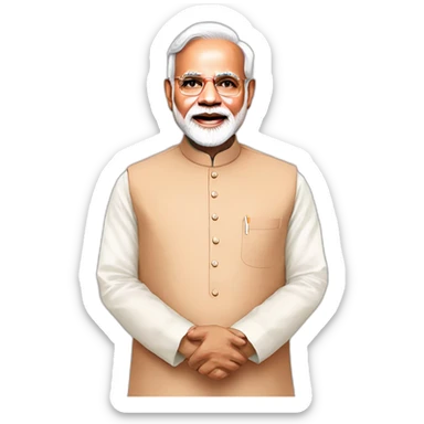 Pm narendra modi in kurta sticker