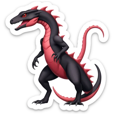 Badass cool salandit-salazzle-hybrid, full body sticker