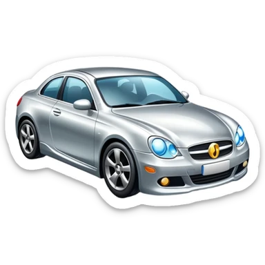 car with a polishing tool or shining effect sticker