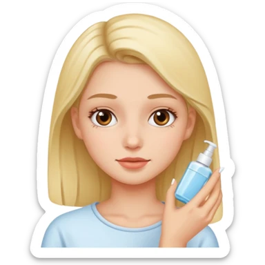 Skincare girl sticker