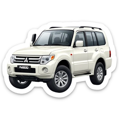 Mitsubishi Pajero - Mitsubishi (Model Year: 2021) (Iconic colour: White) sticker