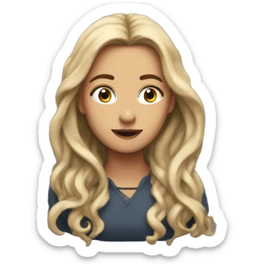 Female lead, aged mid twenties, Long hair, fair beautiful skin, scared sticker