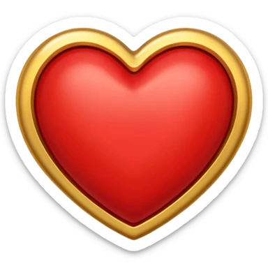 A red heart with the letter "J" in the middle sticker