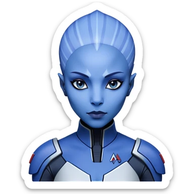 Liara T'Soni from Mass Effect sticker