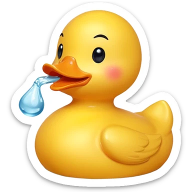 Drunk and high rubber duck sticker