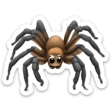 Cute tarantula sticker