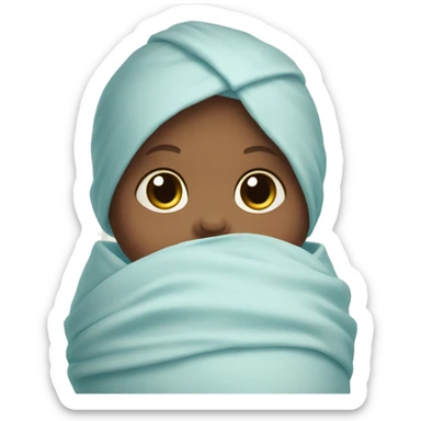 Swaddle Infant blue eyes sticker