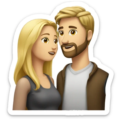 blond-hair-woman-and-brown-hair-short beard-man-kisses sticker