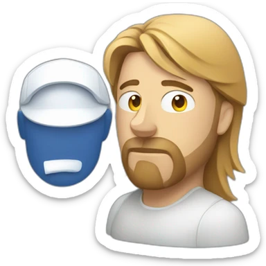 Man looking sadly at jira sticker