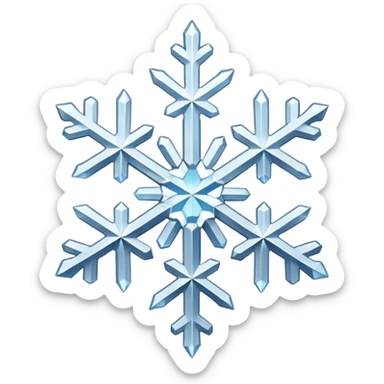 brilliance snowflake sticker