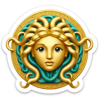 Medusa Versace logo sticker