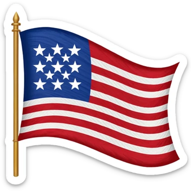 Juneteenth flag sticker