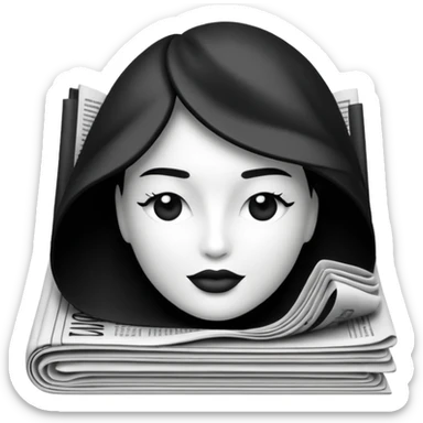 vogue newspaper sticker