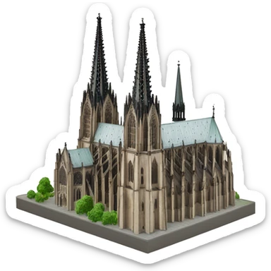 Cologne cathedral  sticker