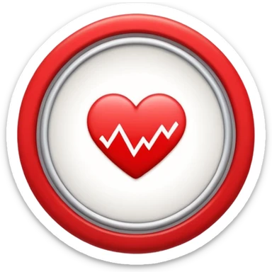 Minimalist pause button (two vertical bars) inside a soft circle, with a tiny heart above. Symbol of taking a mindful break. sticker