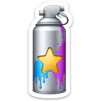 bombe de peinture sticker