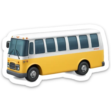 Single axle two wheel bus sticker