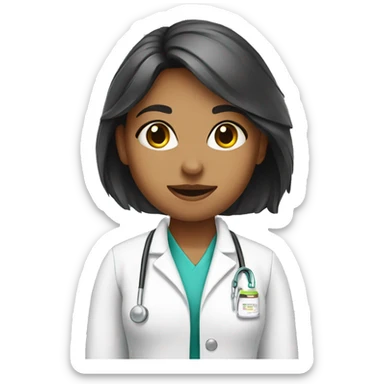 A pharmacist girl  sticker