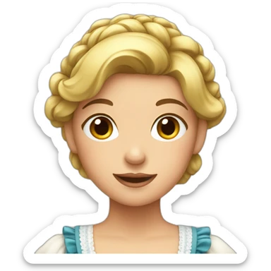 girl in Dirndl sticker