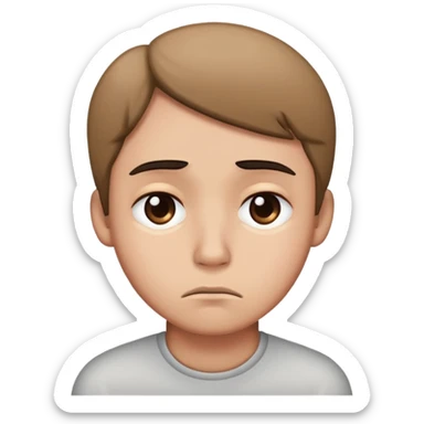 Sad side eye sticker