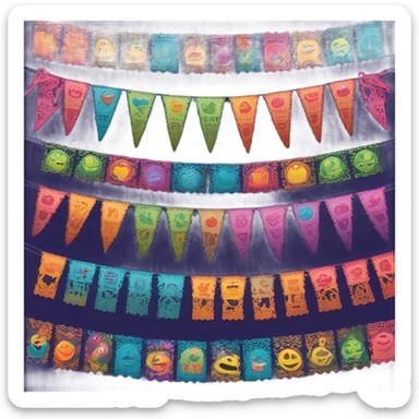 Painting picado sticker