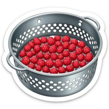 Un tamis avec des trous pour tamiser des baies de sichuan sticker