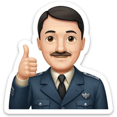 Hitler thumbs up sticker