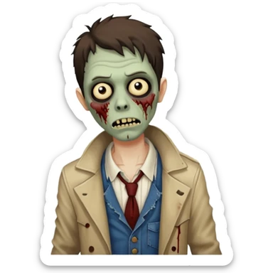 parisian zombie sticker