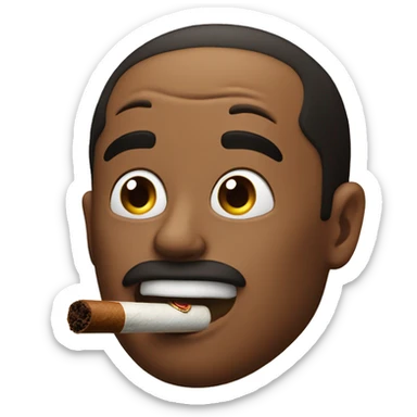 smoking cigar lauch out loud sticker