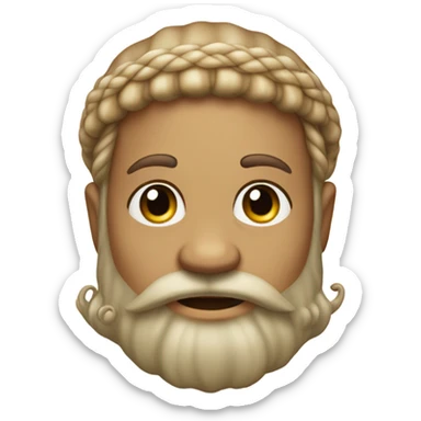 Tan Jewish merman sticker