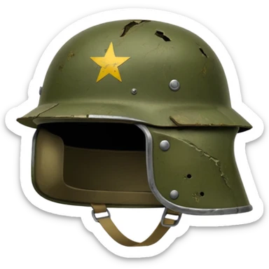 vietnam war soldier helmet sticker